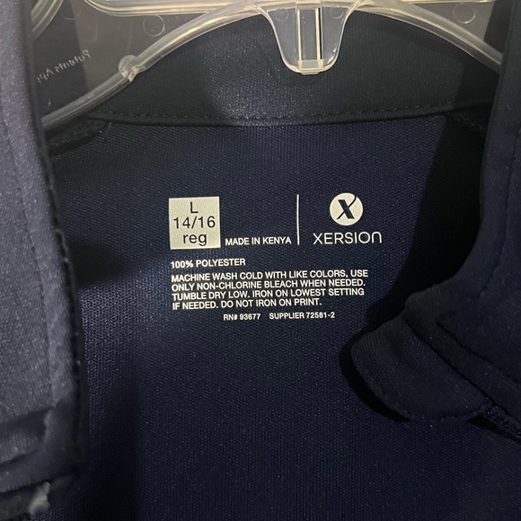 Xersion Blue Windbreaker Lightweight Athletic Jacket - Picture 4 of 5